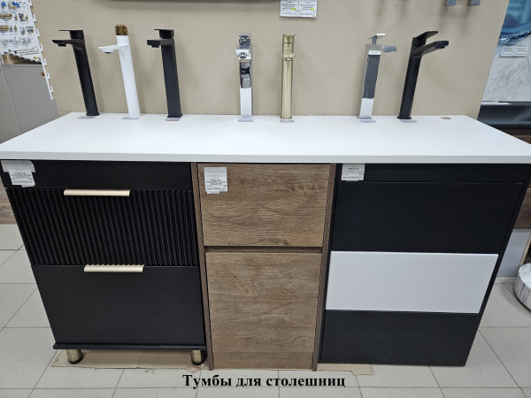 Столешница 110*50(55) под мрамор отверстие справа 